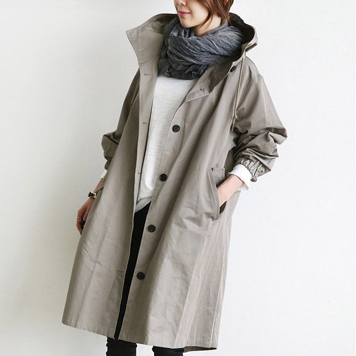 Maisie Oversized Kapuzenmantel – Ansicht 17