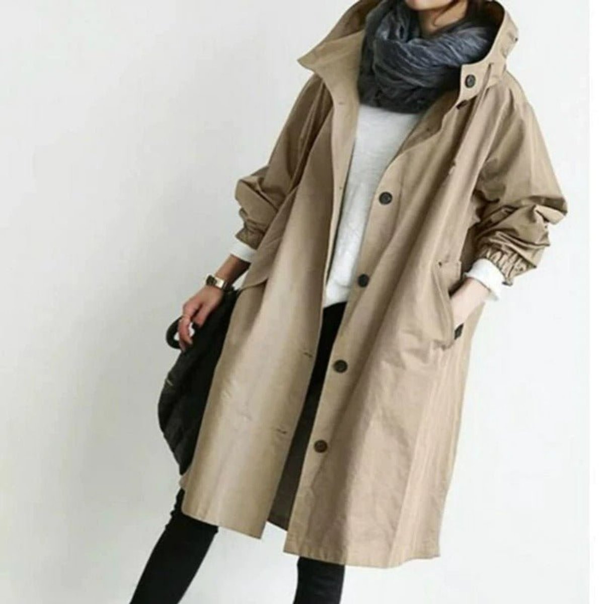 Maisie Oversized Kapuzenmantel – Ansicht 33