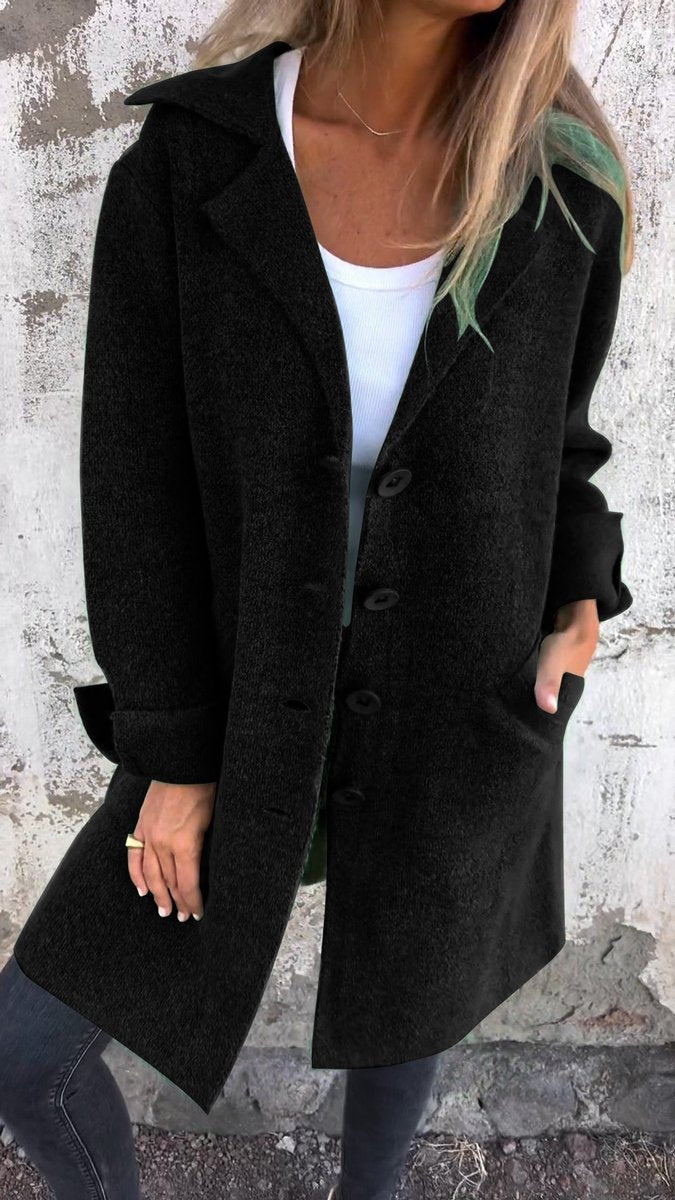 Luciella Longline-Mantel mit Reverskragen – Ansicht 31