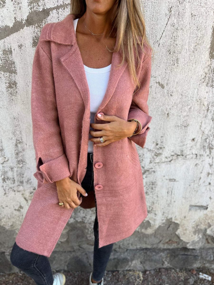 Luciella Longline-Mantel mit Reverskragen – Ansicht 23