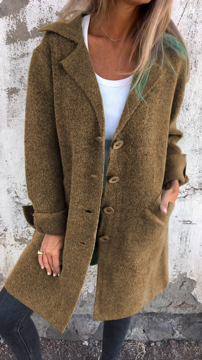 Luciella Longline-Mantel mit Reverskragen – Ansicht 4