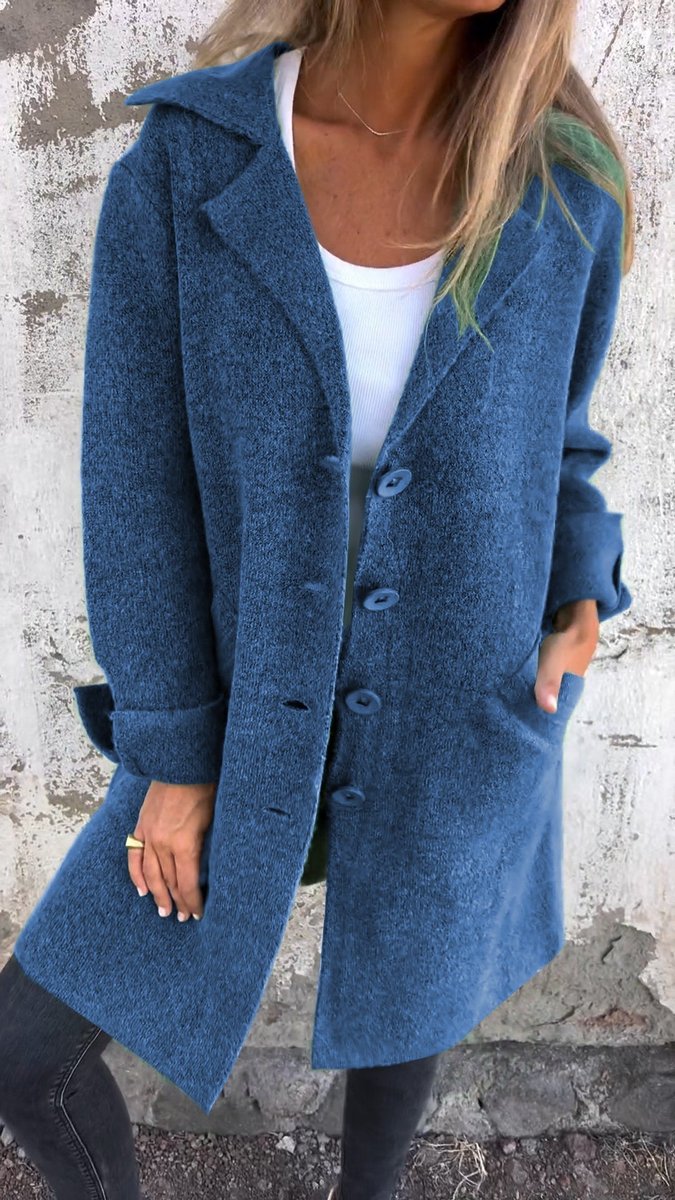 Luciella Longline-Mantel mit Reverskragen – Ansicht 63