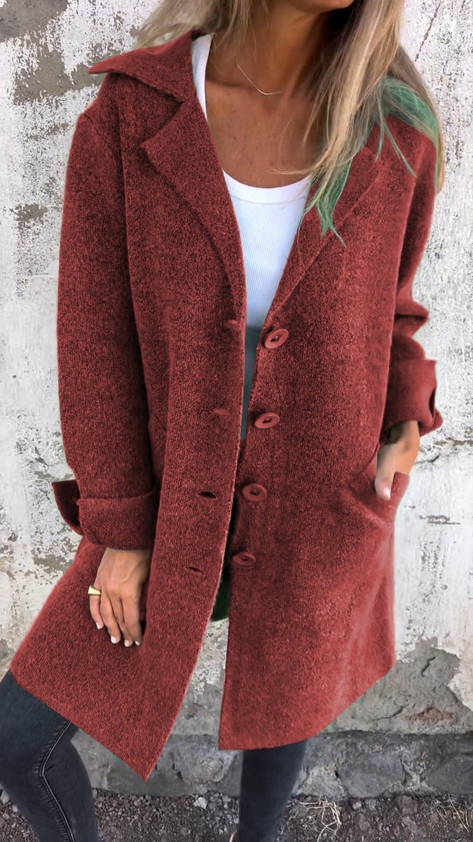 Luciella Longline-Mantel mit Reverskragen – Ansicht 71