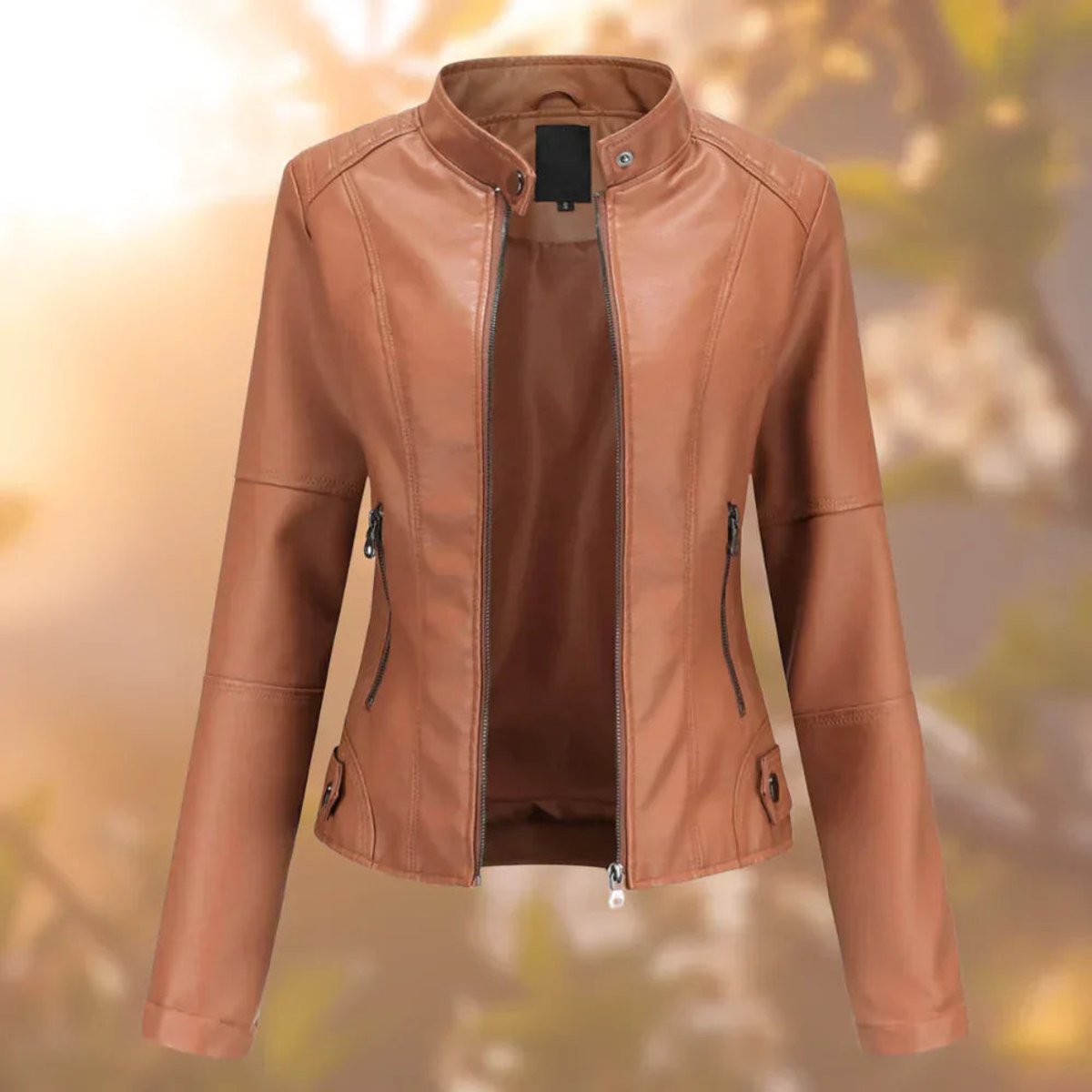 Larissa Slim-Fit Moto-Jacke – Ansicht 21